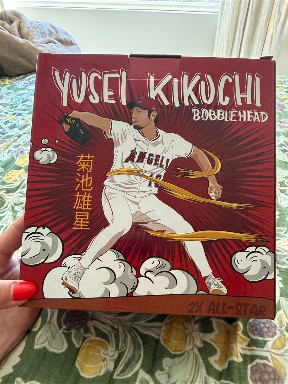 Yusei Kikuchi Bobblehead - Angels Red Collector Bobblehead